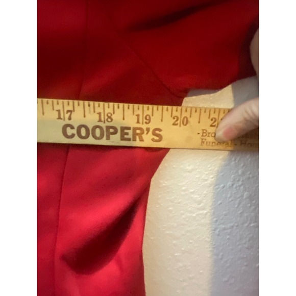 Chicos Red Polka Dot Lined Blazer Jacket Women Size 1/Med Business Casual - Picture 5 of 8